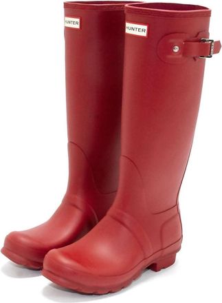 Hunter Womens Original Tall Rain Boot In Military Red