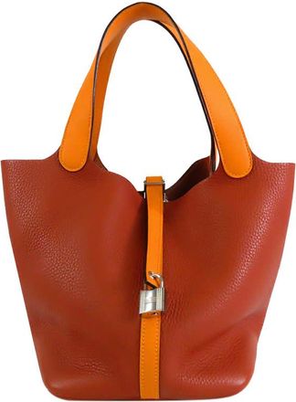 Herm&egrave;s Pre-owned Hermes Bicolor Clemence and Swift Picotin Lock 22 Ladies 22EB6AX9QUKQ5YZW