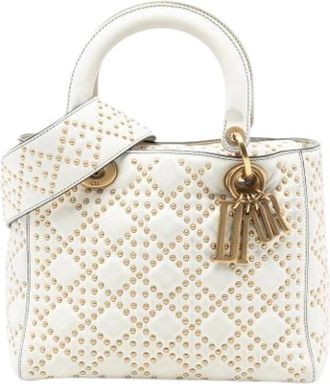 Dior Pre-owned Handbags, female, White, Size: ONE SIZE Pre-owned Vintage Handbag