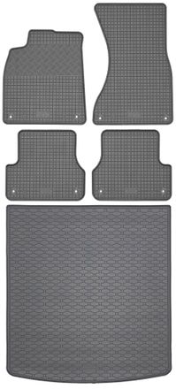 OEM Audi A6 C7 Avant / Kombi De 09.2011 A 08.2018 Set - Alfombrillas De Goma Para Coche + Alfombrilla Para Maletero