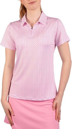 Tailorbyrd Byrds Quarter Zip Polo in Pink at Nordstrom Rack, Size X-Large