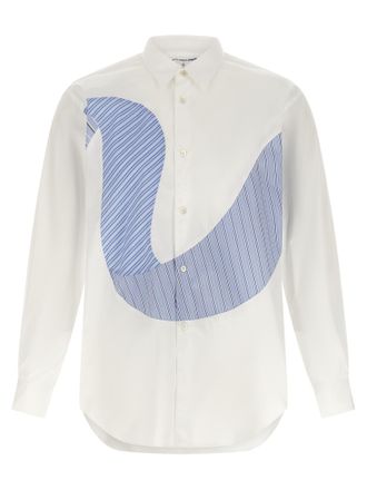 Comme Des Gar&ccedil;ons White Cotton Mens Blouse