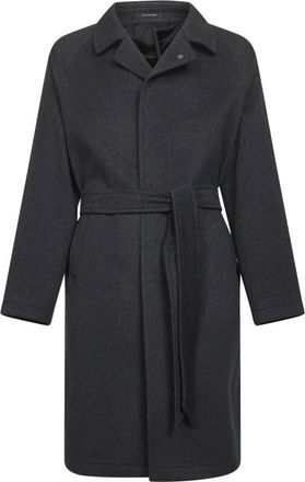 Tagliatore Belted Coats - Heren - Jas met riem - Grijs - M - Jassen