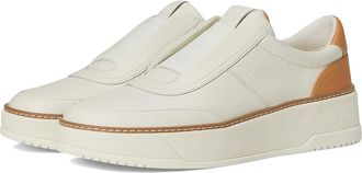 Cole Haan Grandpro Maxfield Slip-On Sneakers Womens Shoes Ivory/Biscuit : 10.5 B - Medium, Leather