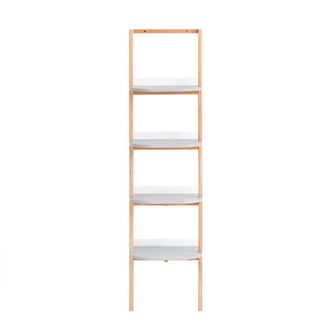 SoBuy Estanter&iacute;a de escalera de 4 niveles con estructura robusta gris