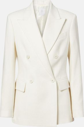 Eleventy Double-breasted wool and cashmere blazer