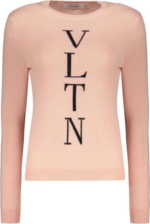 Valentino WomenS Pink Wool Blend Sweater, Size 42