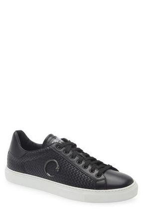 Roberto Cavalli Woven Low Top Sneaker in Black at Nordstrom Rack, Size 12