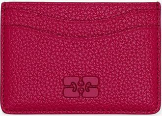 Ganni Persian Red Bou Card Holder in