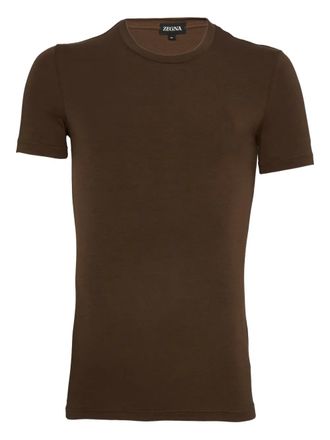 Ermenegildo Zegna crew-neck T-shirt - Brown