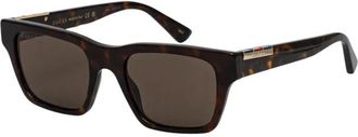 Gucci Vierkante Zonnebril - Heren - Accessoires - Zwart - Maat: 51 MM