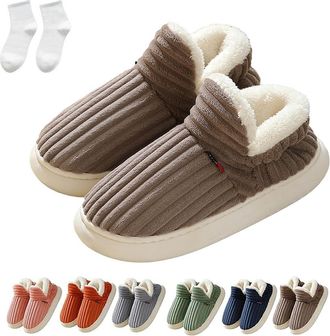 Generic Cloud Slipper Booties Women Men, The Cozy Stylish Slipper, Cozy Plush Cloud Fluffy Slippers (Brown, Adult, Women, 3, Numeric Range, UK Footwear Size S