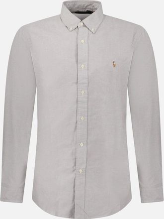 Polo Ralph Lauren Mens Polo Ralph Lauren Custom Fit Oxford Shirt in Grey - Size: 38/Regular