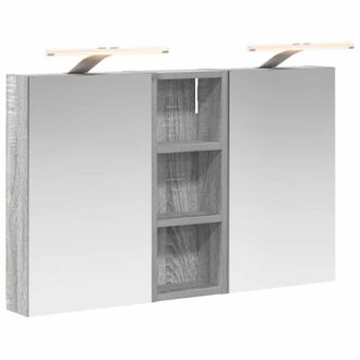 vidaXL Juego De Muebles De Ba&ntilde;o Con Estante 3 Pcs 80 X 10,5 X 50 Cm Vidaxl