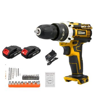 OEM Destornillador Inal&aacute;mbrico, 25+3 Ajustes De Par, Motor De Alta Eficiencia, Caja De Cart&oacute;n Amarilla