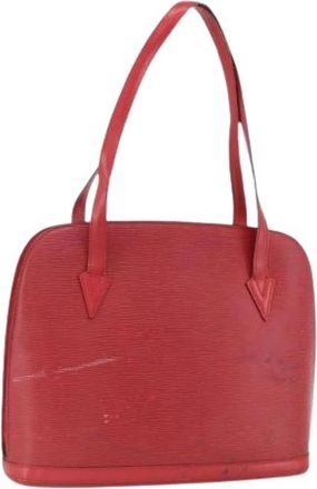 Louis Vuitton Pre-owned Vintage Epi Leren Schoudertas - Dames - Vintage Handtas - Rood - ONE Size - Leer - Vintage
