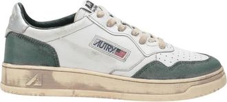 Autry Medalist Vintage Distressed Sneakers, Brand Size 43 ( US Size 10 )