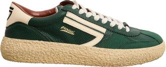 Puraai Vintage Edge Vegan Sneaker - Heren - Sneakers - Groen - 44 EU - Schoenen