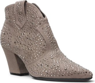 Bruno Menegatti Womens Darling Suede Bootie In Taupe