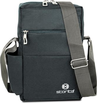 Generic 10 Inch Stylish Padded Mini Sling Bag with RFID Blocking for Men and Women, Small Passport Travel Bag and Small Sling Bag with Small Water Bottle Pock