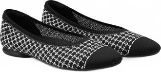 Vivaia Womens Tamia 2.0 Ballet Flats In Black/white