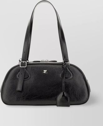 Courrèges shoulder bags with adjustable strap and top handle
