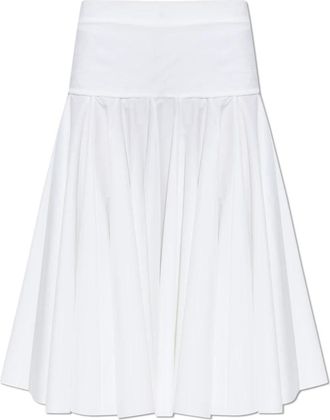 Jacquemus Le Jupon Rok - Dames - Midirokken - Wit - 2XS - Katoen - Rokken