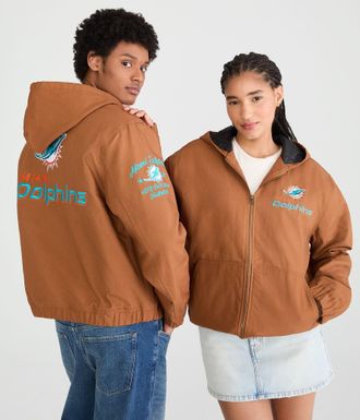 A&eacute;ropostale Miami Dolphins Hooded Workwear Jacket