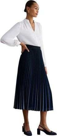 Hobbs London Vida Skirt in Navy Blue at Nordstrom, Size 14