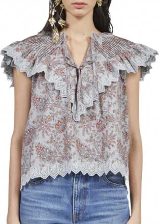 Ulla Johnson Womens Lea Top In Cornflower
