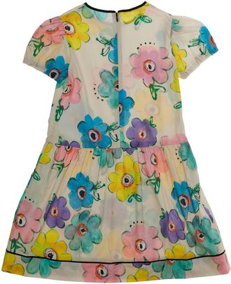 Marni Girls Dress Multicolour Cotton
