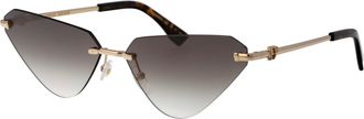 Dsquared2 Womens Sunglasses D20108-S Gold-Green Metal Gold/green