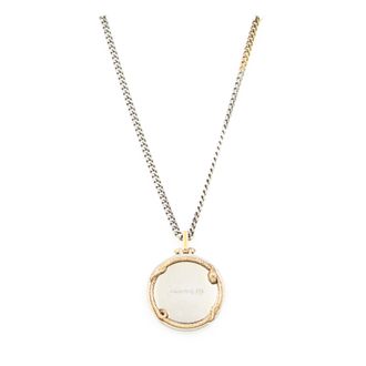 Alexander McQueen Alexander Mc Queen Herrens Halskette aus Messing, Silber/Gold