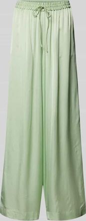Boss Orange by Hugo Boss BOSS Orange Regular Fit Wide Leg Hose aus reiner Viskose Modell TALIA in Oliv, Gr&ouml;&szlig;e 42