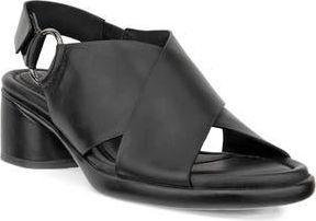 Ecco Cross Strap Slingback Sandal in Black at Nordstrom Rack, Size 6-6.5Us / 37Eu