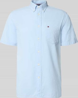 Tommy Hilfiger Regular Fit Freizeithemd aus reiner Baumwolle in Hellblau, Gr&ouml;&szlig;e XXL