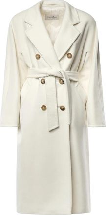 Max Mara Belted Coats - Dames - Mantel - Wit - S - Jassen