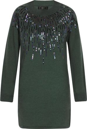 Faina Jurk Dames donkergroen