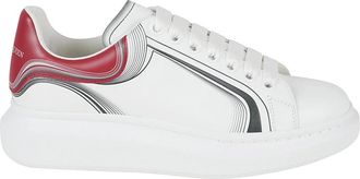 Alexander McQueen Sneakers Leer Rubber Stijl - Heren - Sneakers - Wit - 43 EU - Leer - Schoenen
