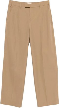 Pantaloni Torino Wijde Broek - Dames - Wijde Broeken - Bruin - S - Katoen - Broeken