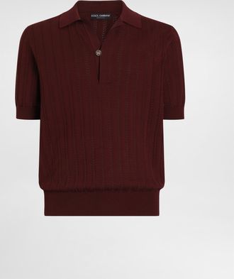 Dolce & Gabbana Polo M/c - Man Sweaters And Cardigans Purple 44