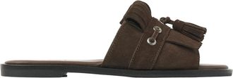 VIA VAI Vita Eva Slippers - Dames - Sandalen - Bruin - 39 EU - Leer - Schoenen