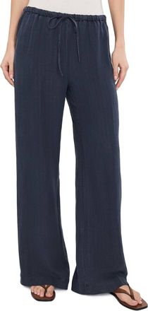 Michael Stars Marissa Linen Drawstring Pant In Nocturnal
