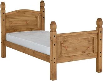 Seconique Seconique - Corona 3 Feet Bed High Foot End - L206.5 x W101.5 x H117 cm - Distressed Waxed Pine