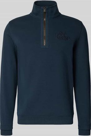 PME Legend Sweatshirt mit Stehkragen und Reißverschluss in Marine, Größe XXL