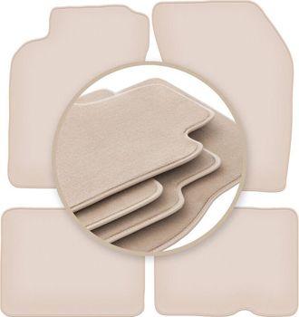 OEM Alfombrillas Premium Beige Para: Nissan Almera N15 Hatchback, Sed&aacute;n 1995-2000