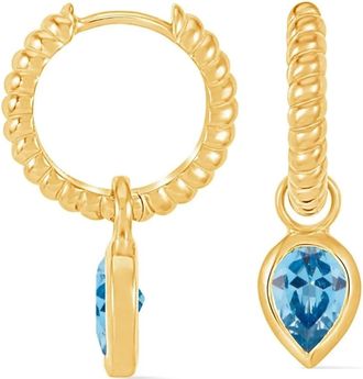 Dower & Hall Orecchini a cerchio con pendente - Oro