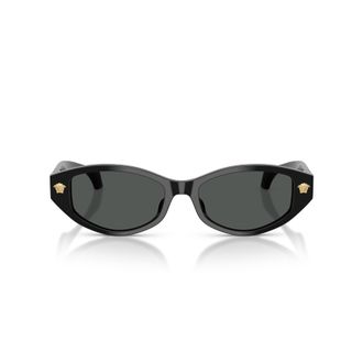 Versace 0ve4512d Tortoiseshell Acetate Oval Sunglasses with Gold Medusa Accents