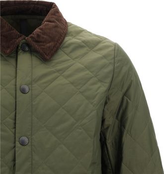 Barbour Mens Quilt Jacket Heritage Olive Nylon Padded & Down