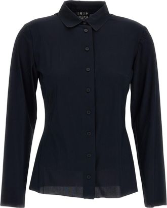 Iri&eacute; Black Flared Tailored Casual Shirt